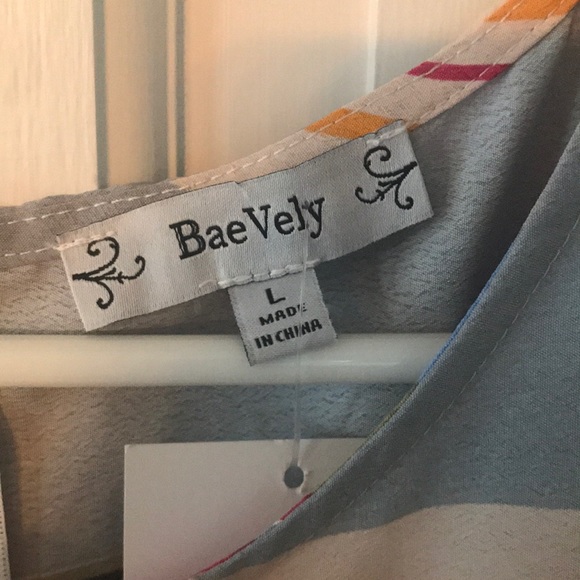 Wrap striped sun dress BNWT - Picture 3 of 7